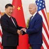 Xi Jinping et Joe Biden.