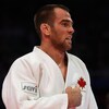 Photo du judoka Antoine Valois-Fortier lors d'une épreuve.