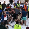 Affrontements entre hooligans russes et anglais à Marseille