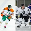 Montage photos avec deux hockeyeurs.