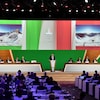 Le premier ministre italien, Giuseppe Conte, présente la candidature de Milan/Cortina d'Ampezzo pour les JO 2026.