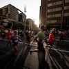 Des coureurs au Marathon international de Montréal