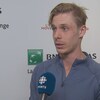 Denis Shapovalov répond aux questions d'Alexandre Gascon.