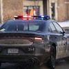 Une voiture de police à Montréal.