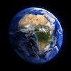 Le continent africain au centre de la Terre vue de l'espace
