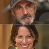 Réjean Fortin, Marie Hélène Poitras, Carine Daoust et Vincent Laliberté au  micro de Stéphan Bureau.