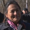La commissaire Michelle Audette en entrevue à Radio-Canada. 