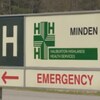 L'enseigne de l'hôpital de Minden dont la salle d'urgence va fermer le 1er juin.