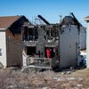 Maison incendiée de la famille Barho, à Halifax.