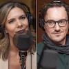 Véronique Lauzon, Arnaud Bouquet et Maryse Legagneur au micro de Catherine Perrin.