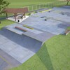 Plan du futur parc de planche à roulettes ("skatepark") de Sept-Îles.