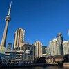 Le centre-ville de Toronto avec à gauche la tour du CN 