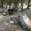 Une voiture fortement accidentée.