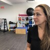 Bianca Gagné dans un centre d'activité physique.