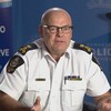 Le chef du Service de police d'Edmonton, Dale McFee, le jeudi 19 mai 2022. 