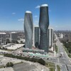 Vue aérienne de Square One à Mississauga.