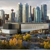 Une représentation graphique du nouvel aréna de Calgary. 