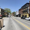 La rue Alexandre près du centre-ville de Sherbrooke.