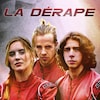 Deux garçons et une fille arborant des uniformes de course rouge pose côte à côte.
