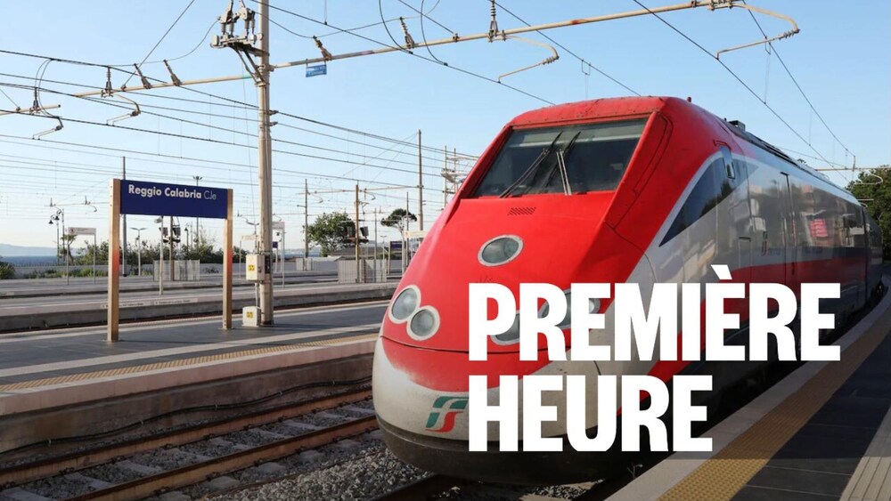 Photo d'un train électrique en Italie.