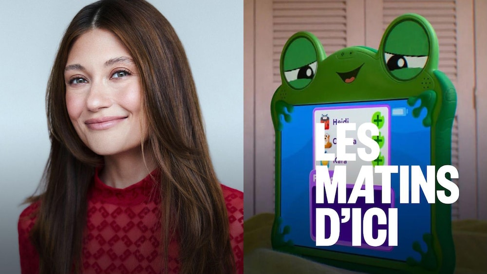 L’humoriste Katherine Levac et le personnage de Lilypad dans «Histoire de jouets 5».