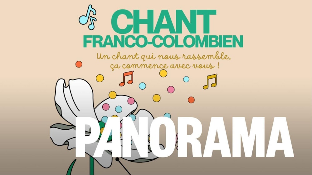 L'affiche de l'appel à voter pour le nouveau Chant Franco-Colombien.