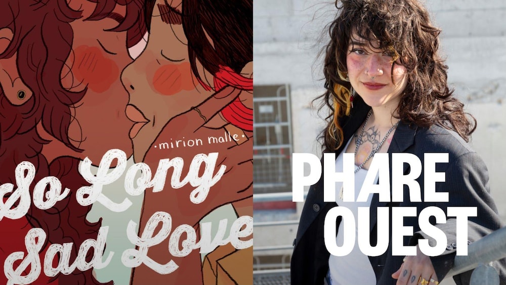 À gauche, la couverture de la bande dessinée « So Long So Sad », publié en 2024.
À droite, Mirion Malle, autrice de bande dessinée.