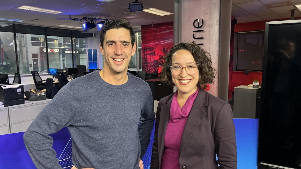 Duo politique avec Évelyne Beaudin et Vincent Boutin.
