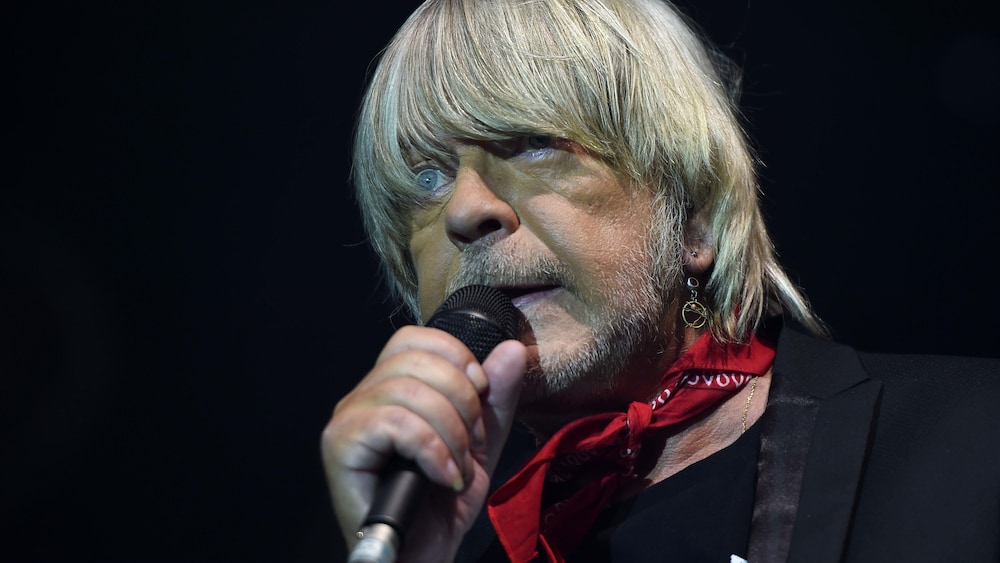 Le chanteur Renaud en concert au festival Le Printemps de Bourges, en avril 2017.