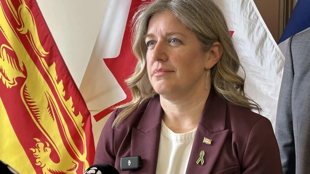 Susan Holt, le 30 avril 2025, à Moncton.