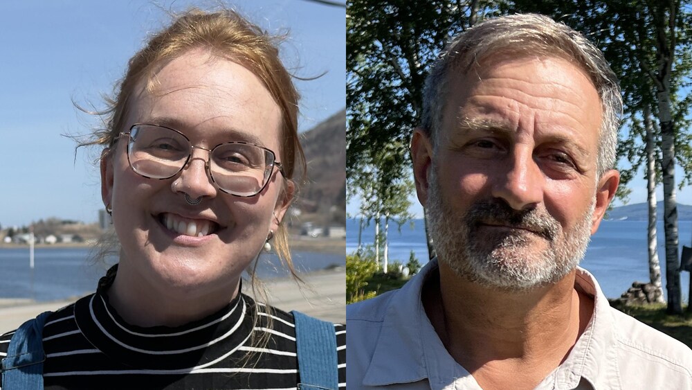 La coordonnatrice de l’organisme Droits Devant, Louise Gallien et le maire d’Escuminac et ex-député provincial, Sylvain Roy