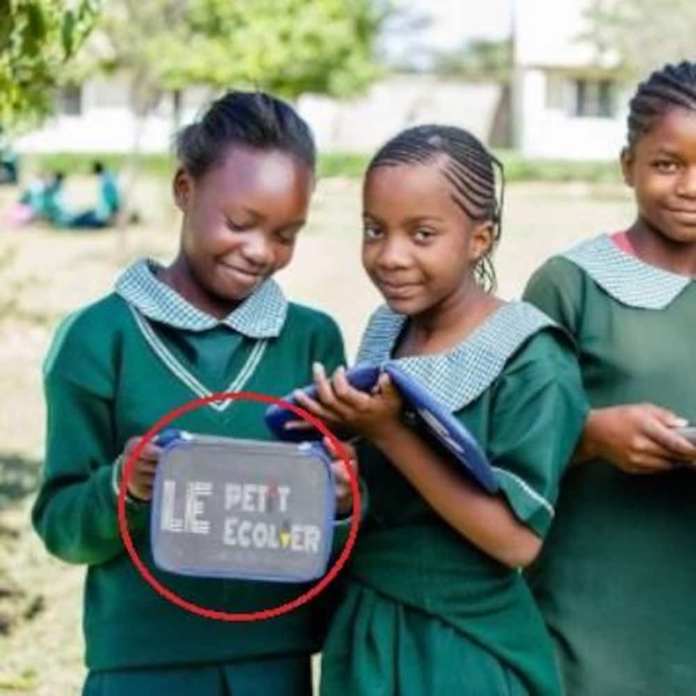 Des élèves tiennent des liseuses électroniques.