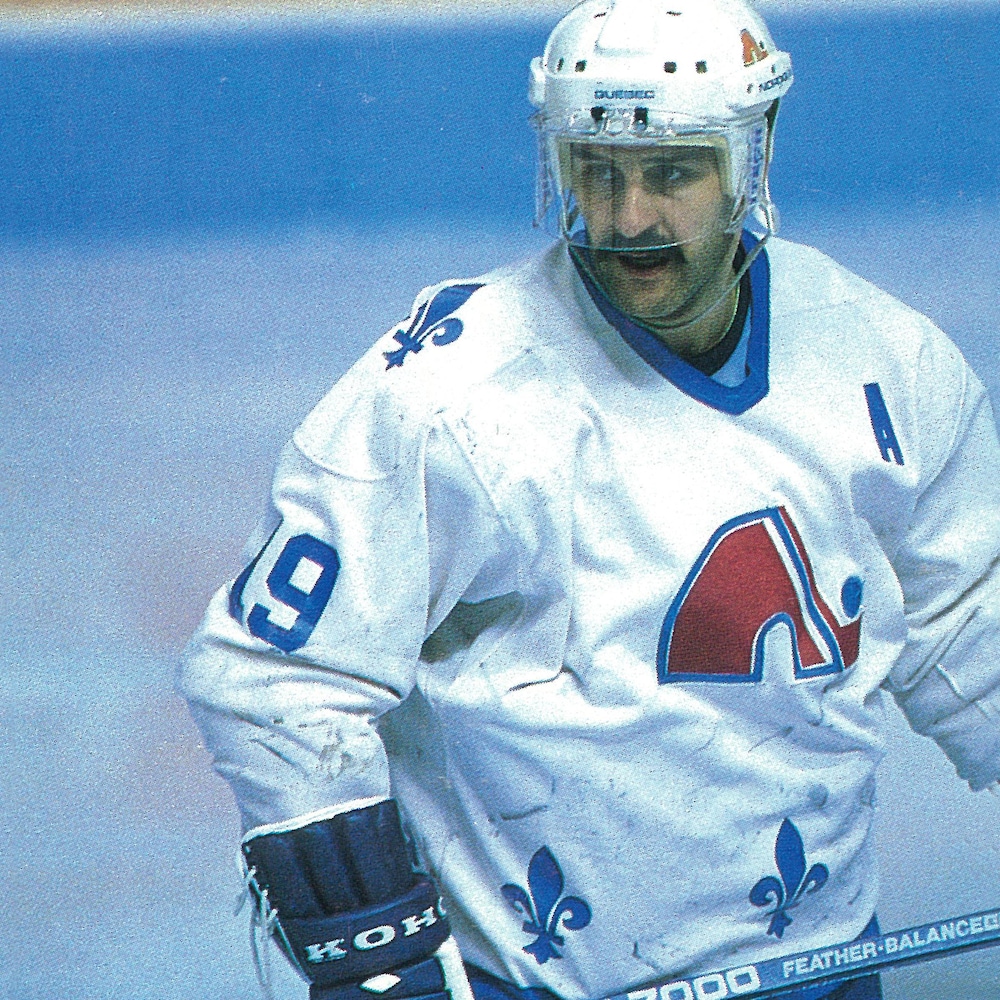Alain Côté alors qu'il jouait pour les Nordiques de Québec.