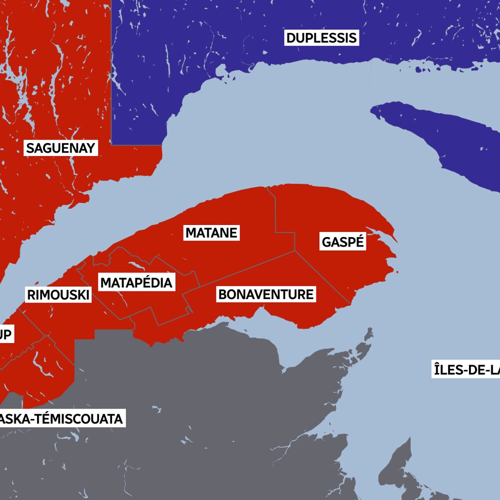 Les élections de 1985 ont rougi l'Est-du-Québec, exception faite du comté de Duplessis.