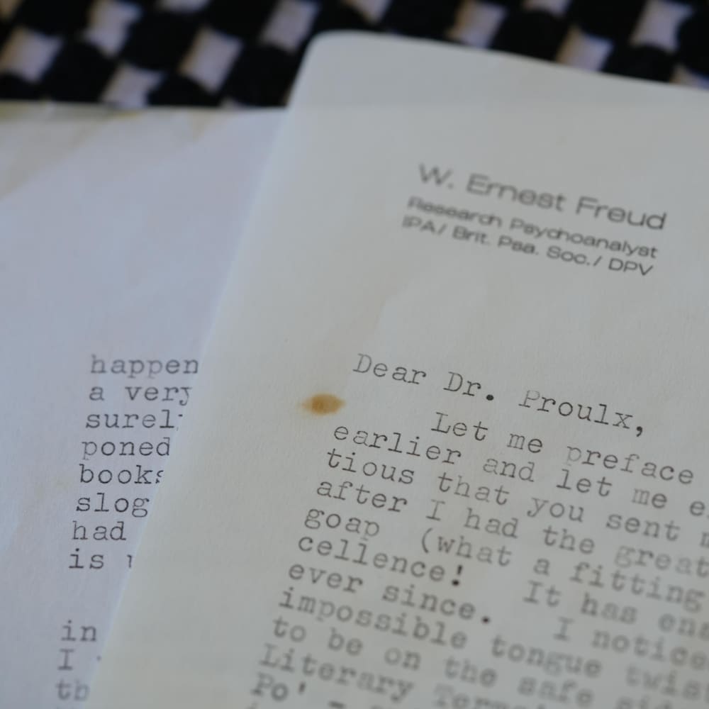 Deux lettres écrites par W. Ernest Freud adressées à Lucille Proulx.