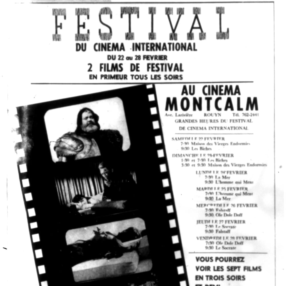 Il y a 50 ans naissait le premier festival du cinéma à RouynNoranda RadioCanada.ca