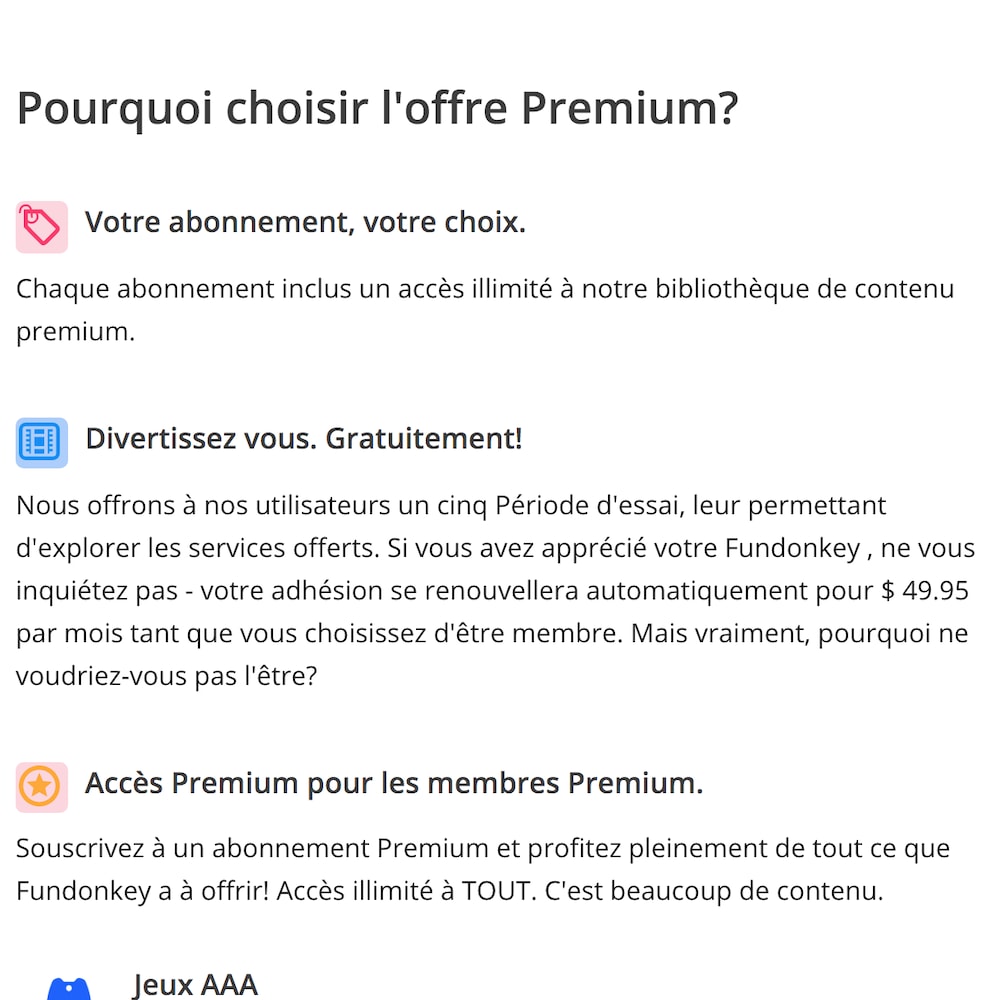 Capture d'écran du processus d'inscription d'un site web de Hyuna International, qui propose un essai gratuit de 5 jours. Les petits caractères spécifient que l'abonnement se renouvellera automatiquement pour 49,95 $ par mois. 