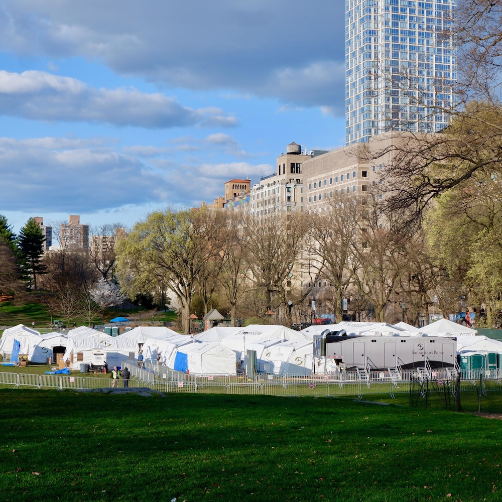 A field hospital in Central Park. 