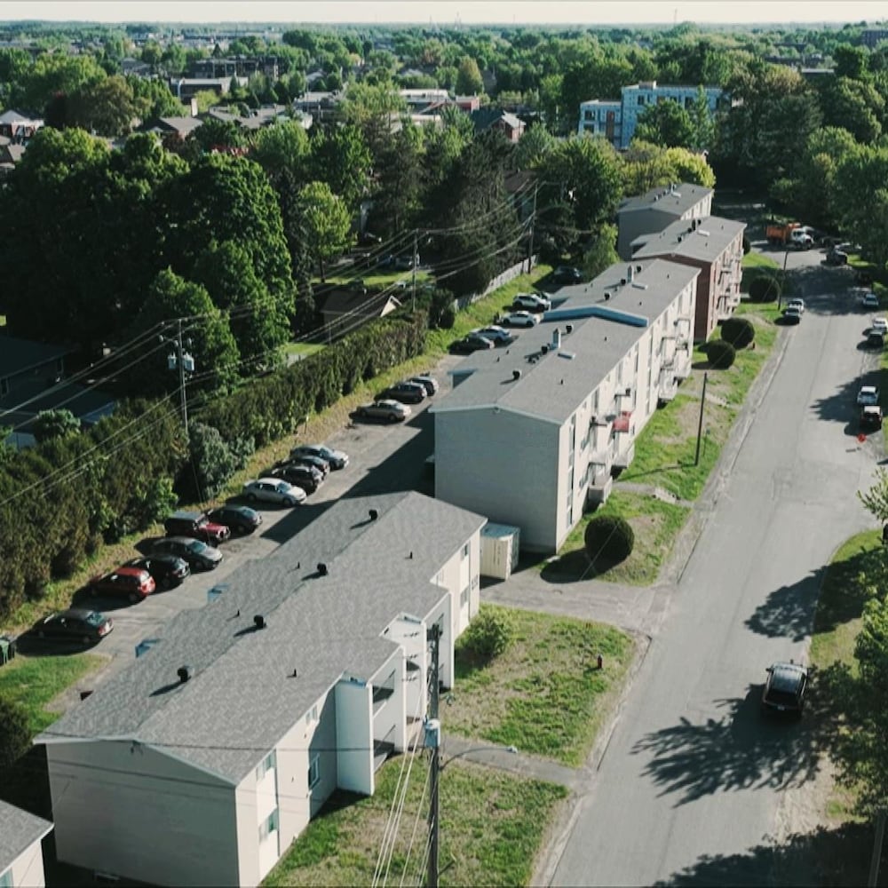 Les immeubles de la rue Pigeon, à VIctoriaville.