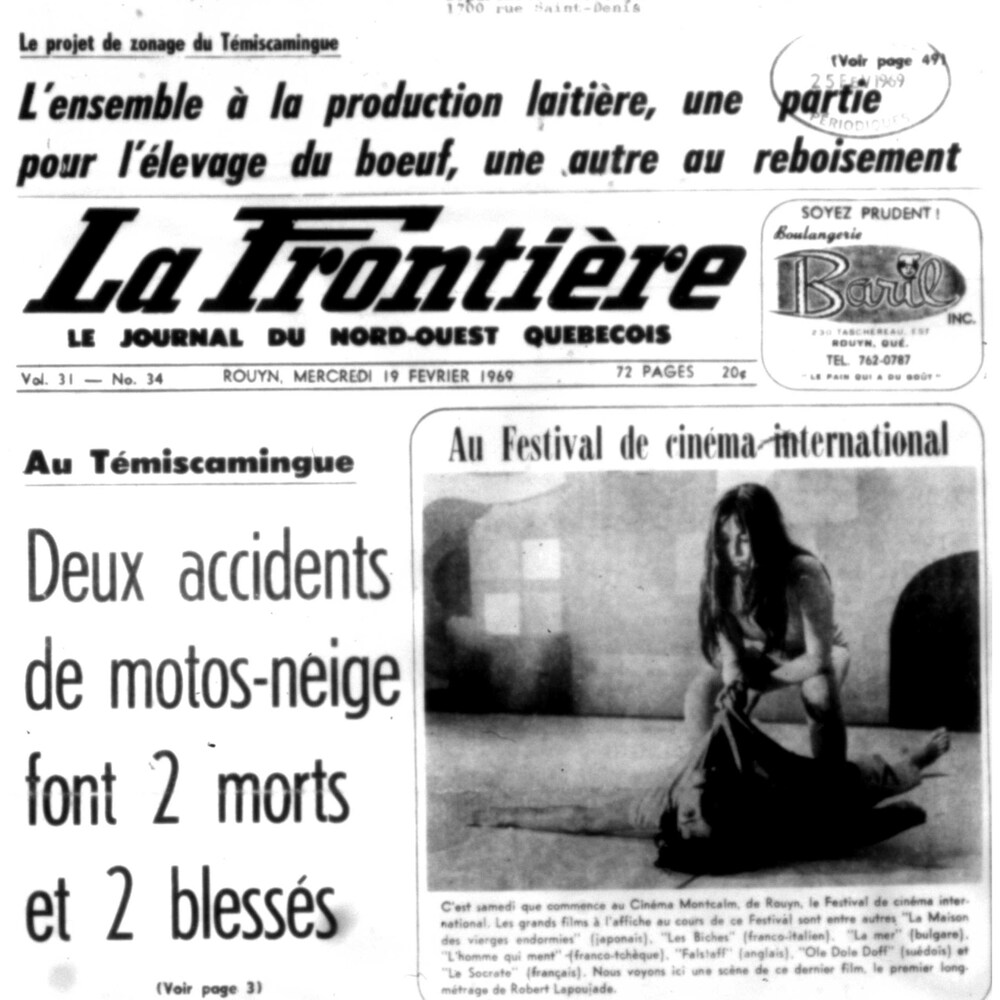 Il y a 50 ans naissait le premier festival du cinéma à RouynNoranda RadioCanada.ca