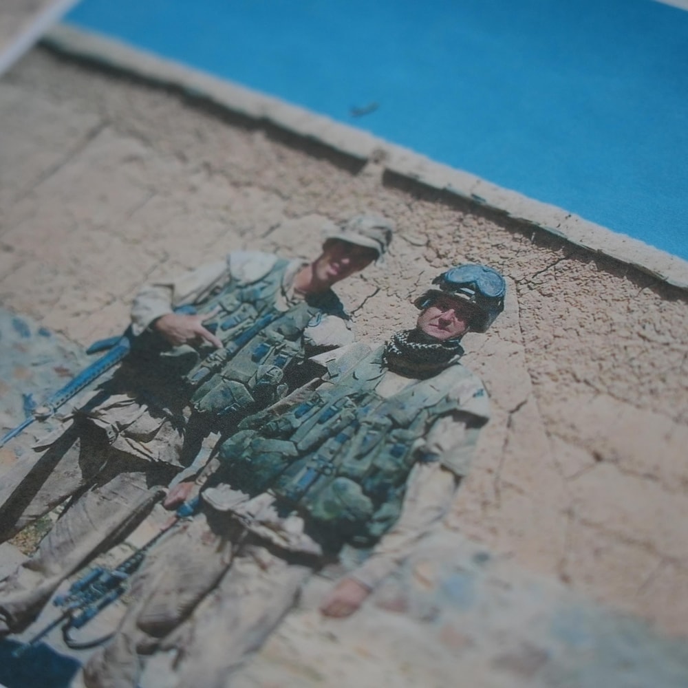 Une photographie de Patrick Lemay et Louis Grégoire en Afghanistan.