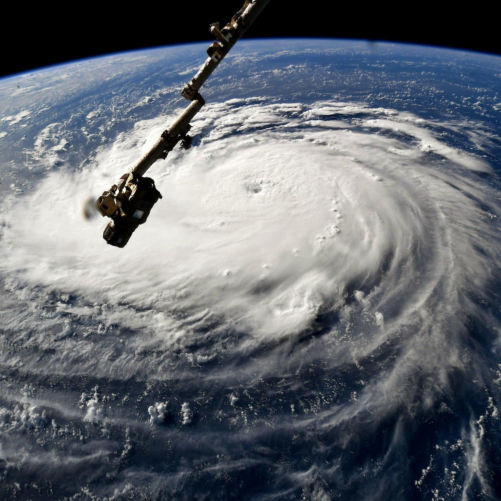 L'ouragan Florence vu depuis la Station spatiale internationale, en septembre 2018.