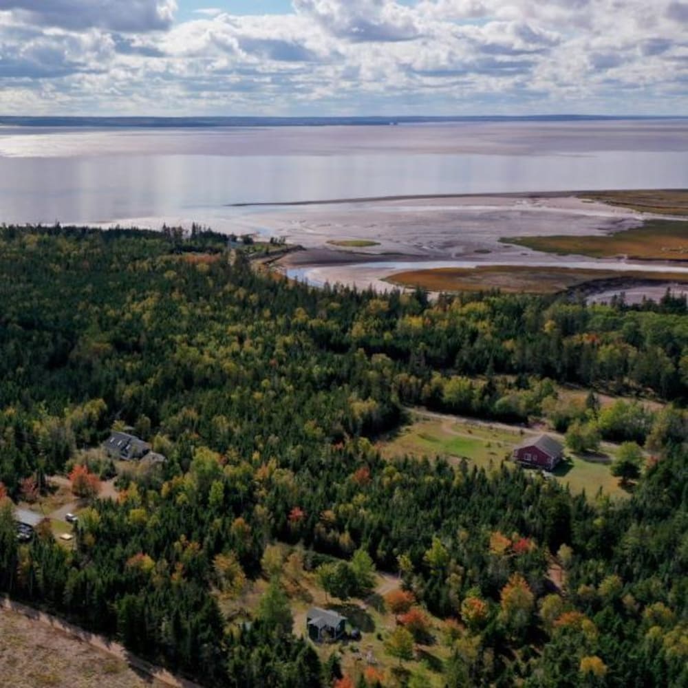 Une vue aérienne de Portapique.