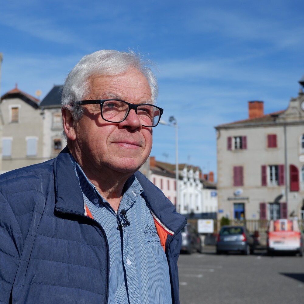 Jean Savinel, maire d'Arlanc, en France.