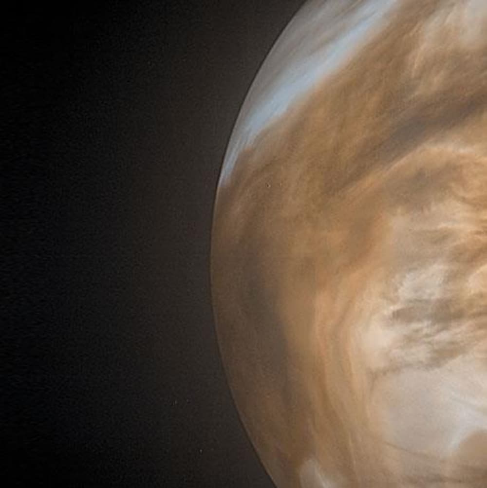 Image composée de l'atmosphère de Vénus.