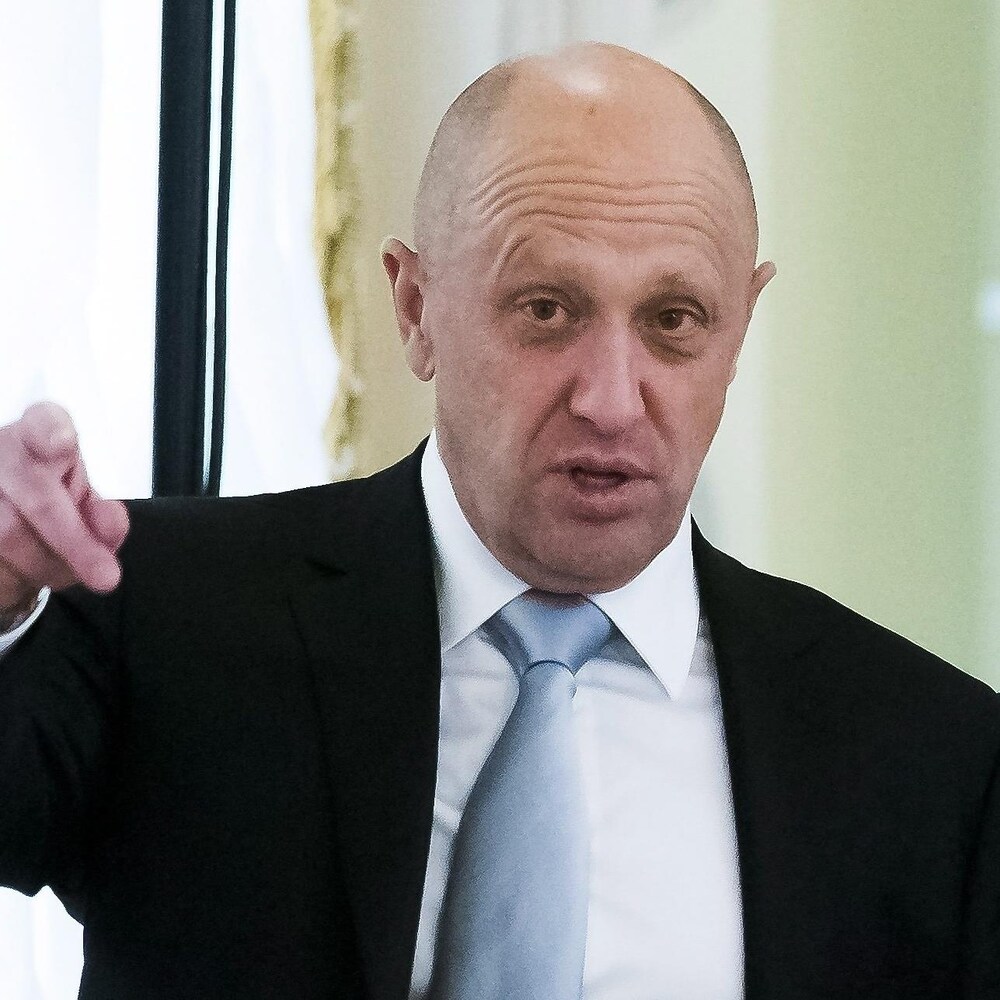 Yevgeny Prigozhin lors d'une rencontre avec Vladimir Poutine.