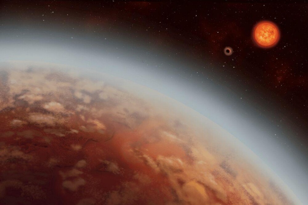 Représentation artistique de l’exoplanète K2-18b.