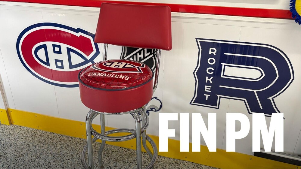 Un tabouret à l'effigie du Canadien.