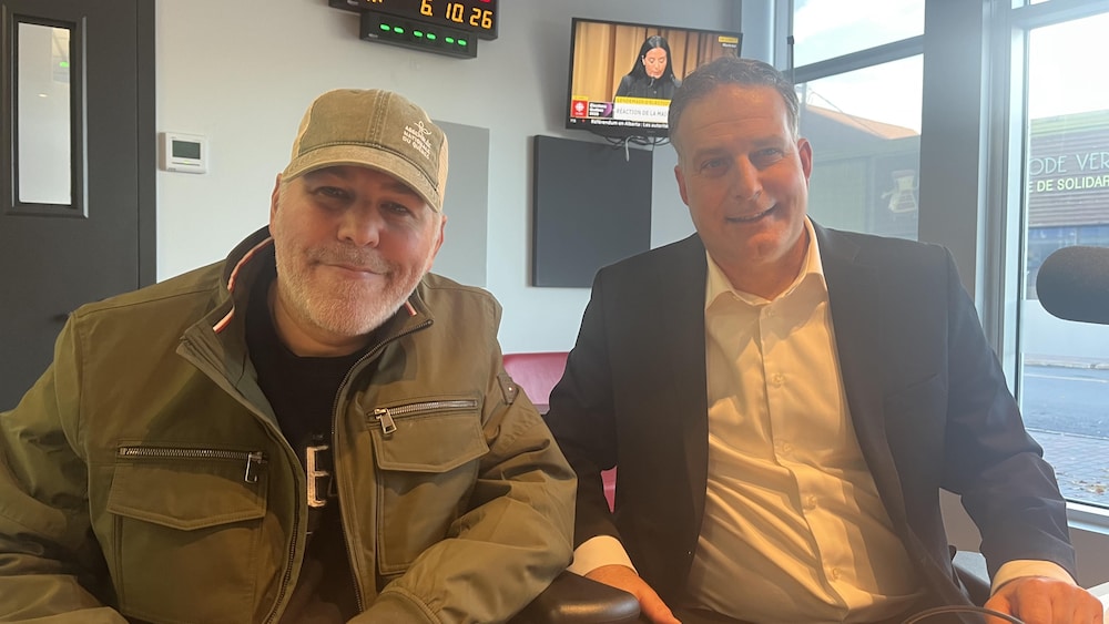 Pascal Bérubé aux côtés de notre animateur Martin Blanchet