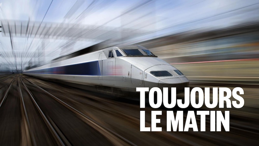 Un train qui va à toute allure.
